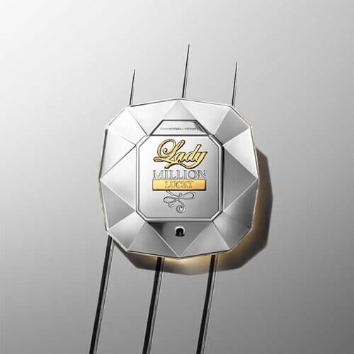 Miniatura Paco Rabanne Lady Million Lucky EDP - Imagem 3